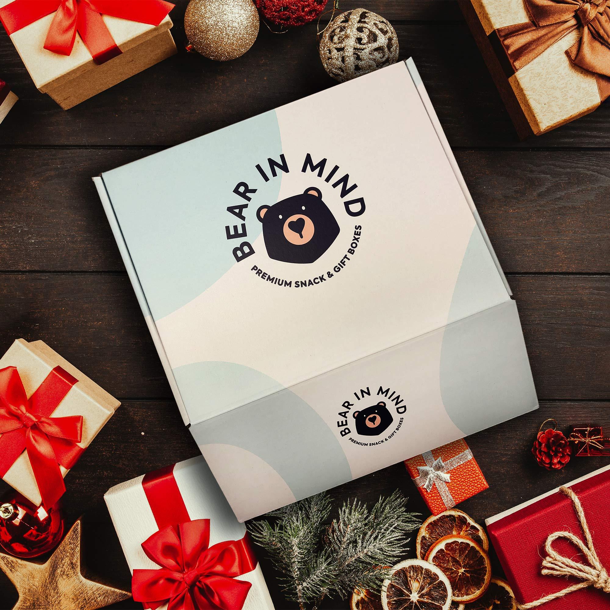 BEAR IN MIND Keto Snack Box Hamper: Ultimate Keto Gift Box - Keto Snacks and Treats UK - Gluten-Free & Vegetarian - Perfect Low Sugar Gift Box Treats for Keto and Paleo Lovers - Ideal Keto Gifts for Women and Men