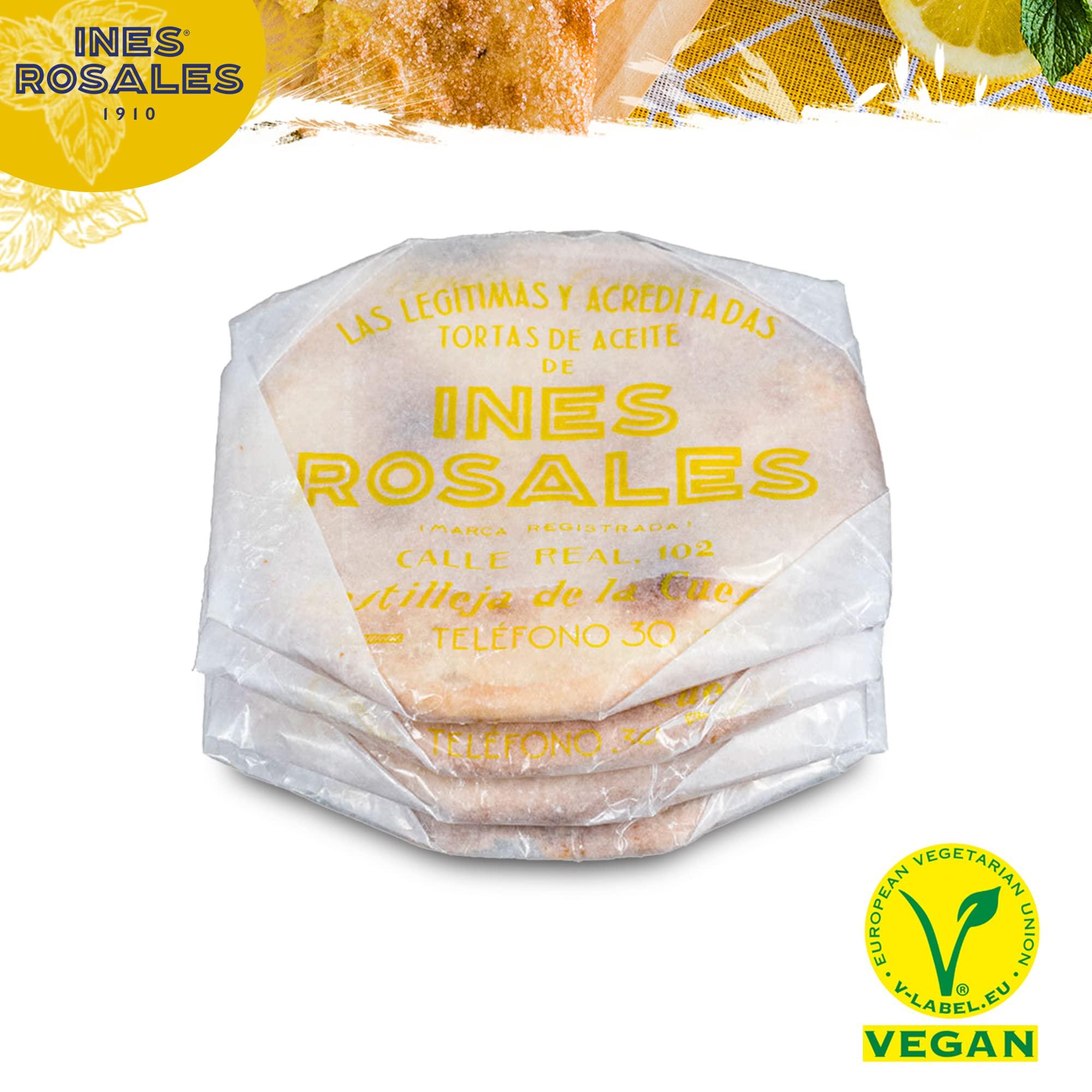 Ines Rosales Ines Rosales Lemon Sweet Olive Oil Tortas, Delicious Vegan Biscuits, Spanish Snacks, 14 x 120g