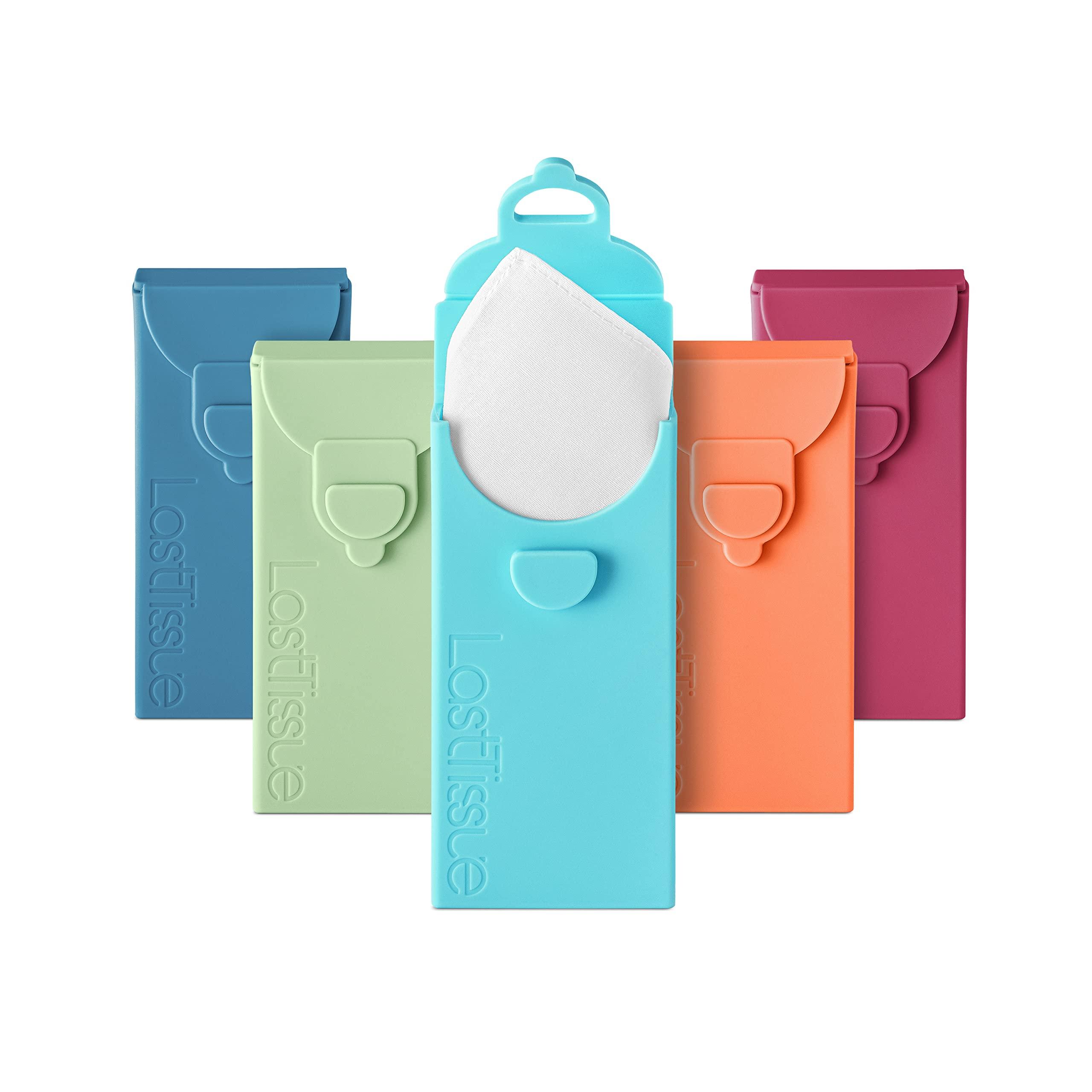 LastTissue LastTissue Reusable Cotton Tissue Pack Sustainable, Durable, Eco-Conscious, Portable & Washable Facial Tissues for Men and Women with Travel Handkerchief Storage Case