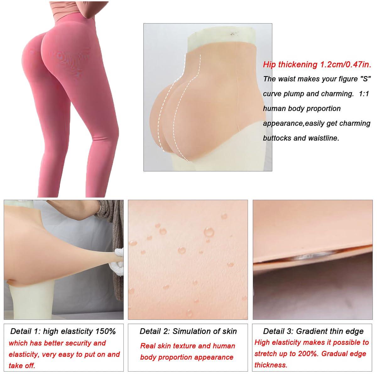 LXURY LXURY Silicone Panty Crossdresser Realistic Underwear Transgender Men'S Triangle Panties Hiding Gaff Briefs for Cosplay,color 2,upgraded