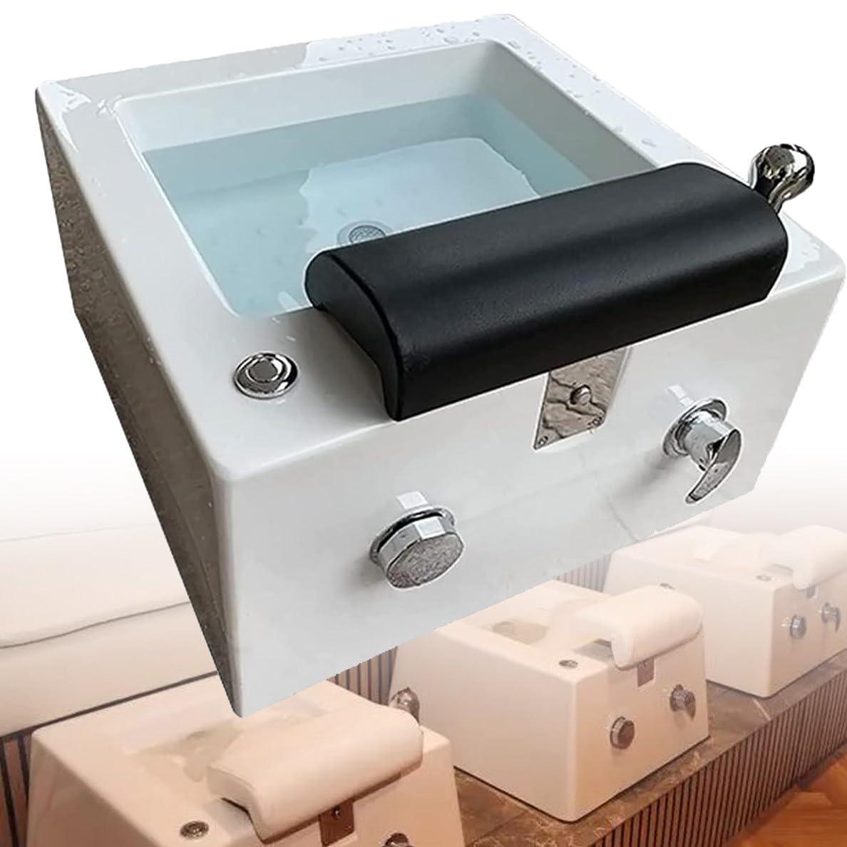 Generic Portable Pedicure Foot Spa Bathtub with Acrylic Chair - Relaxing Feet Spa Tub for Home and Salon Use - Shower Wash & Massage Features