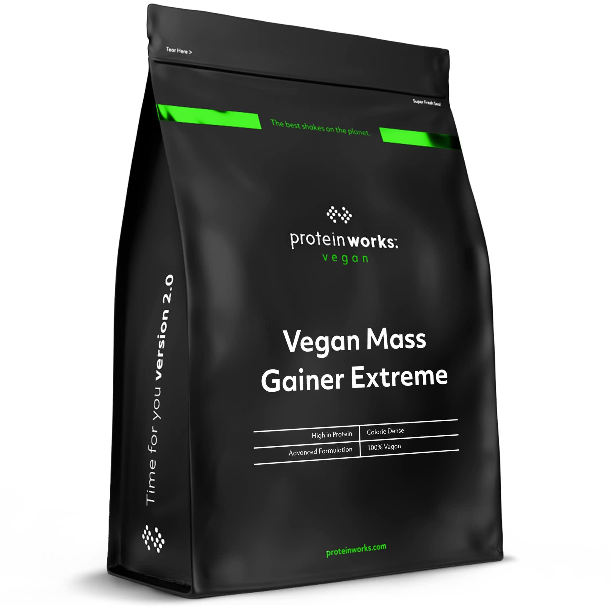 Protein Works Protein Works - Vegan Mass Gainer Extreme | High Calorie Protein Powder | Weight Gainer | Vitamins & Minerals | 10 Shakes | Cookies \'n\' Cream | 2kg