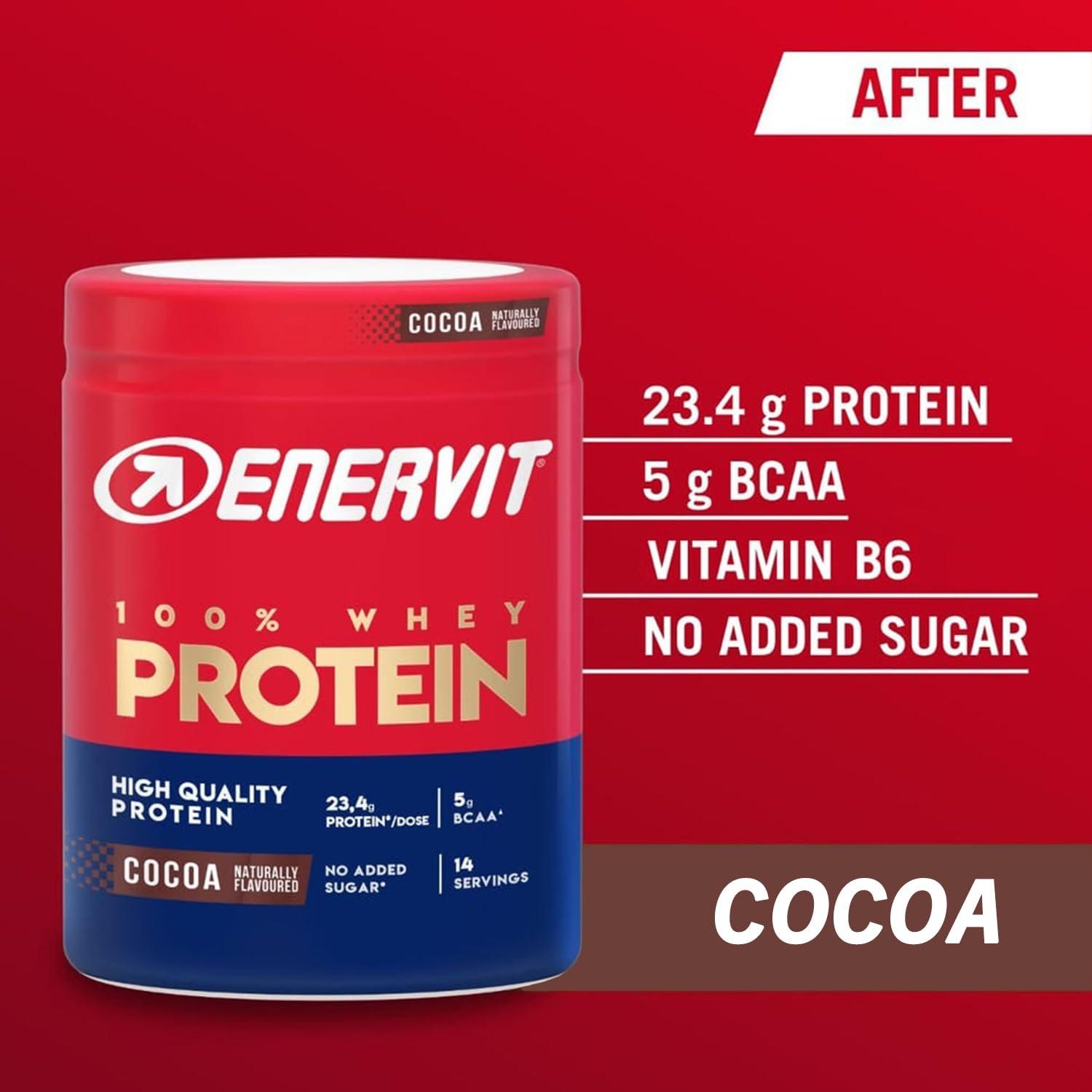 Enervit Enervit 100% Whey Protein (420g, Cocoa)