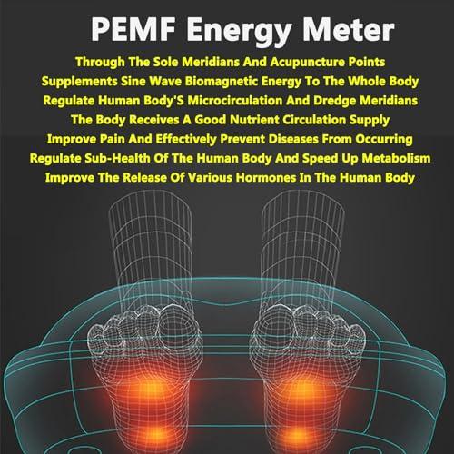 LBMED PEMF Foot Massager Machine, AI Smart Foot Massage Device with Magnetic Energy Frequency: 5mHz and Energy Output:0-40J/cm, Adjustable 3 Levels of Intensity, for Improve Sub-Health