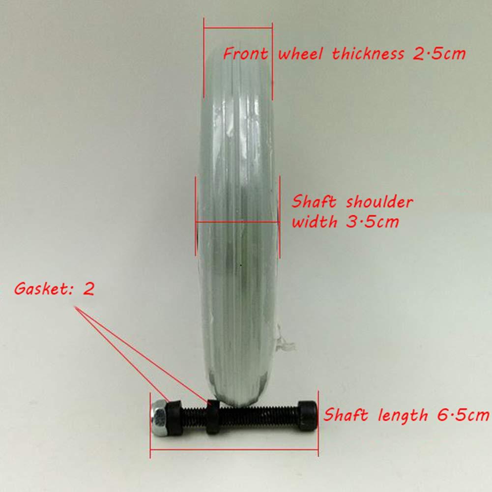 AiQima AiQima Wheelchair Wheels 6Iners Solid Rubber Tyre Anti-Skid Wheelchair Fronter,2 Pack
