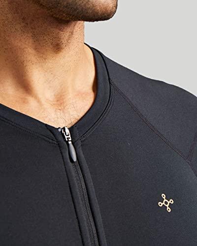 Tommie Copper Tommie Copper Mens Full Back Support Shirt I UPF 50, Long Sleeve Compression Shirt for Upper & Lower Back, Shoulder & Hip, Black, S