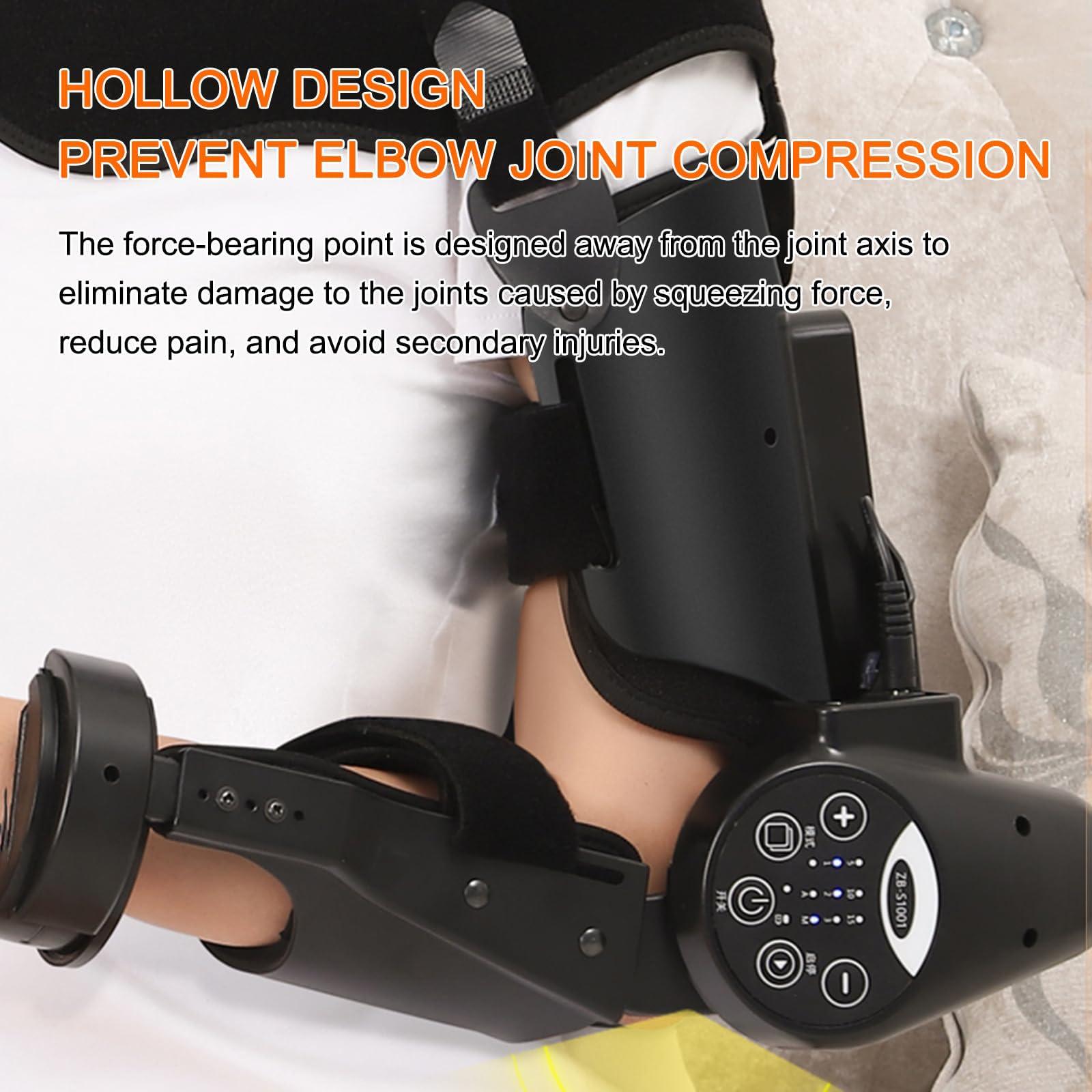 SUZLAZYR SUZLAZYR Electric Elbow Joint Rehabilitation Device, Upper Limb Arm Rehabilitation Training Device, Precisely Control The Extension & Flexion Angle, for Stroke Hemiplegia Patients,Left