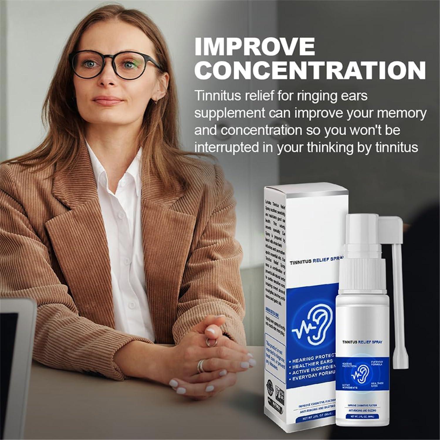 AFGQIANG Luhaka Tinnidrop Tinnitus Relief Spray, 2023 New Tinnitus Relief for Ringing Ears-Spray, Earwax Cleaning Care Spray - Stop Tinnitus (3pcs)