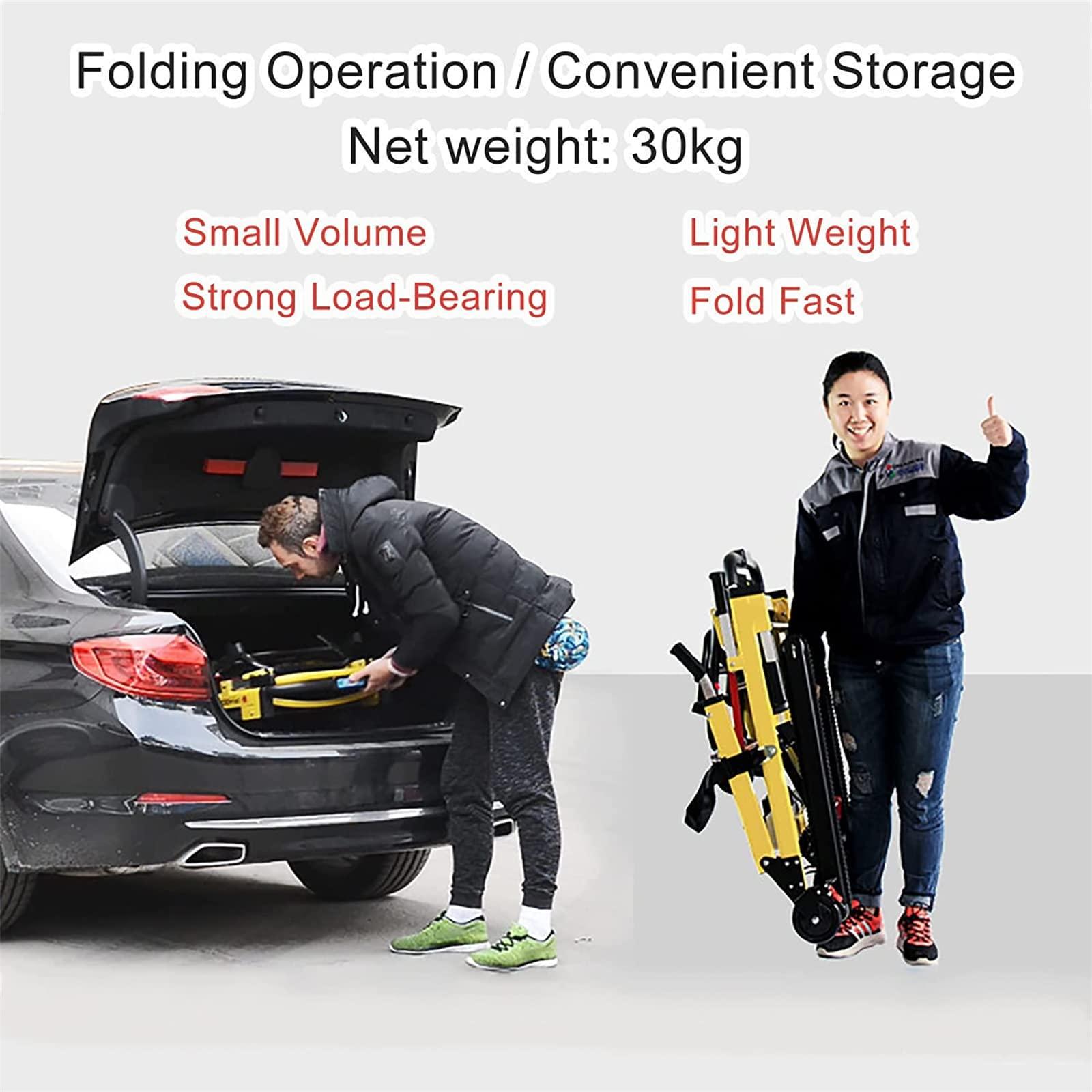 FreshCart Basics Electric Crawler Stair Climber for Elderly Patient - Hand Truck Stair Climber Electric, Manual Stair Climbing Wheelchair, Can Go Up And Down Stairs Chair