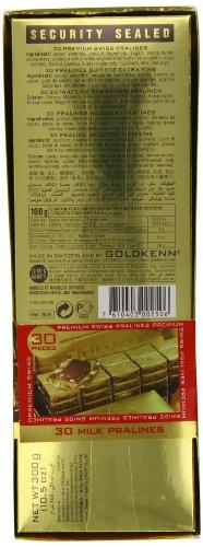 Goldkenn Goldkenn Swiss Luxury Chocolate Goldbar - 300g Milk Chocolate with Hazelnuts & Almonds, 30 Pralines | Luxury Gifting for Anniversaries, Birthdays & Dinner Parties