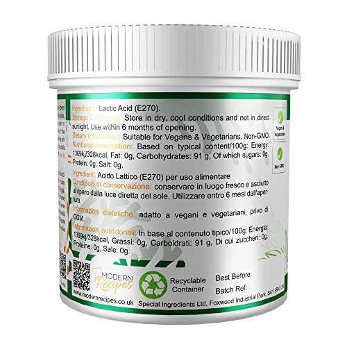 SPECIAL INGREDIENTS Special Ingredients Lactic Acid Powder 100g - Vegan Friendly Ideal for Vegan Cheese and Butter, Non-GMO - Recyclable Container