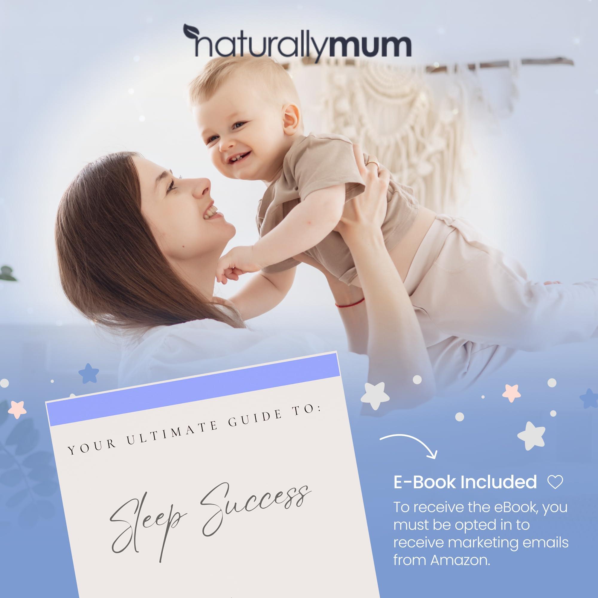 NaturallyMum Kids Magnesium Bedtime Lotion for Better Sleep | All-Natural Sleeping Aid for Children | Alternative to Melatonin | Lavender & Chamomile Essential Oil | 120ml