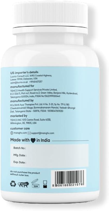 mars by GHC Creatine Capsules Powered with Shilajit by by GHC (120 N) - Pack of 3 | Supports Overall Well Being | Good Health Company
