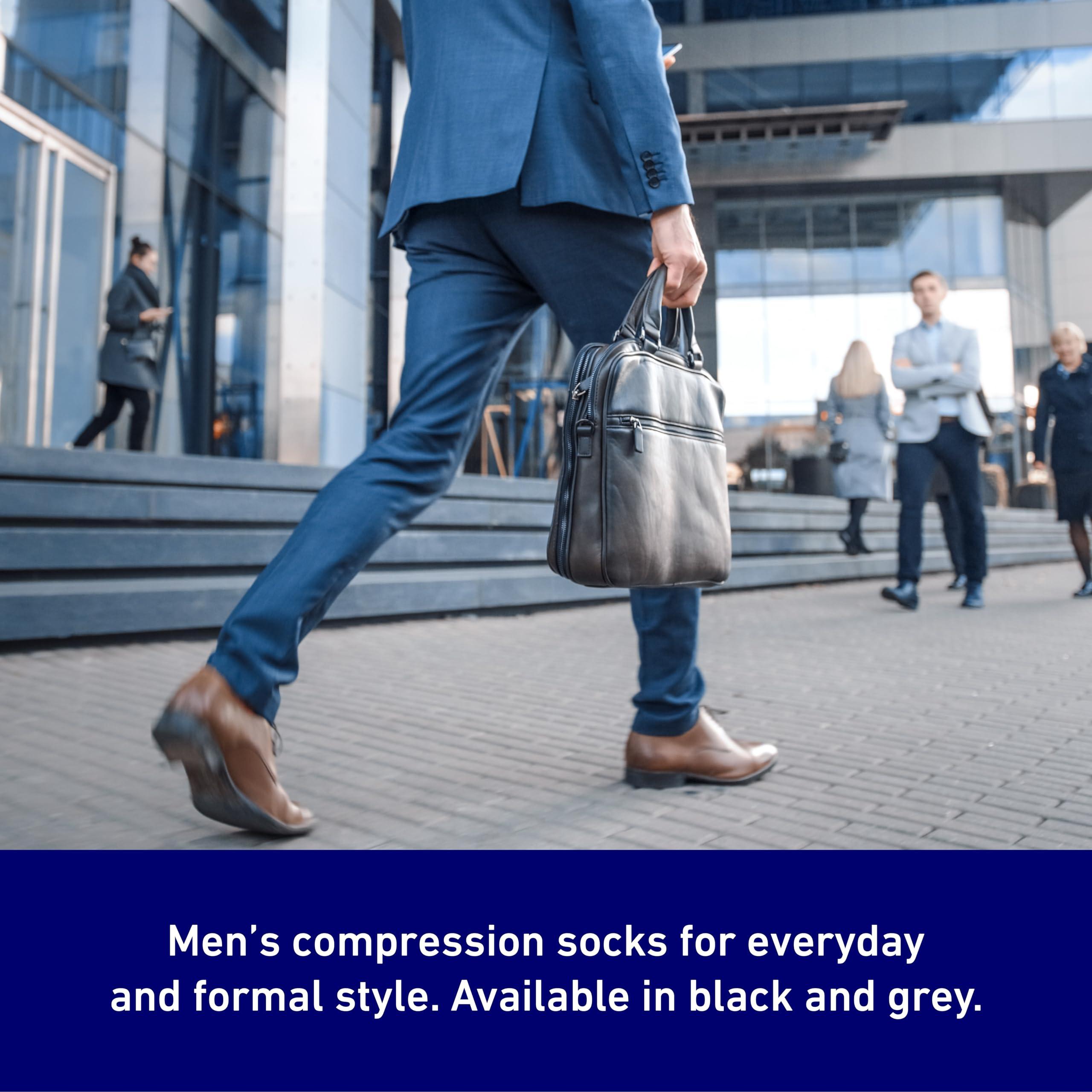 Neo-G Neo G Therapeutic Compression Socks Men 20-30 mmhg knee high - for spider or varicose veins, swollen legs, feet, ankles, treating mild edema. Mens compression socks for swelling - Black - M