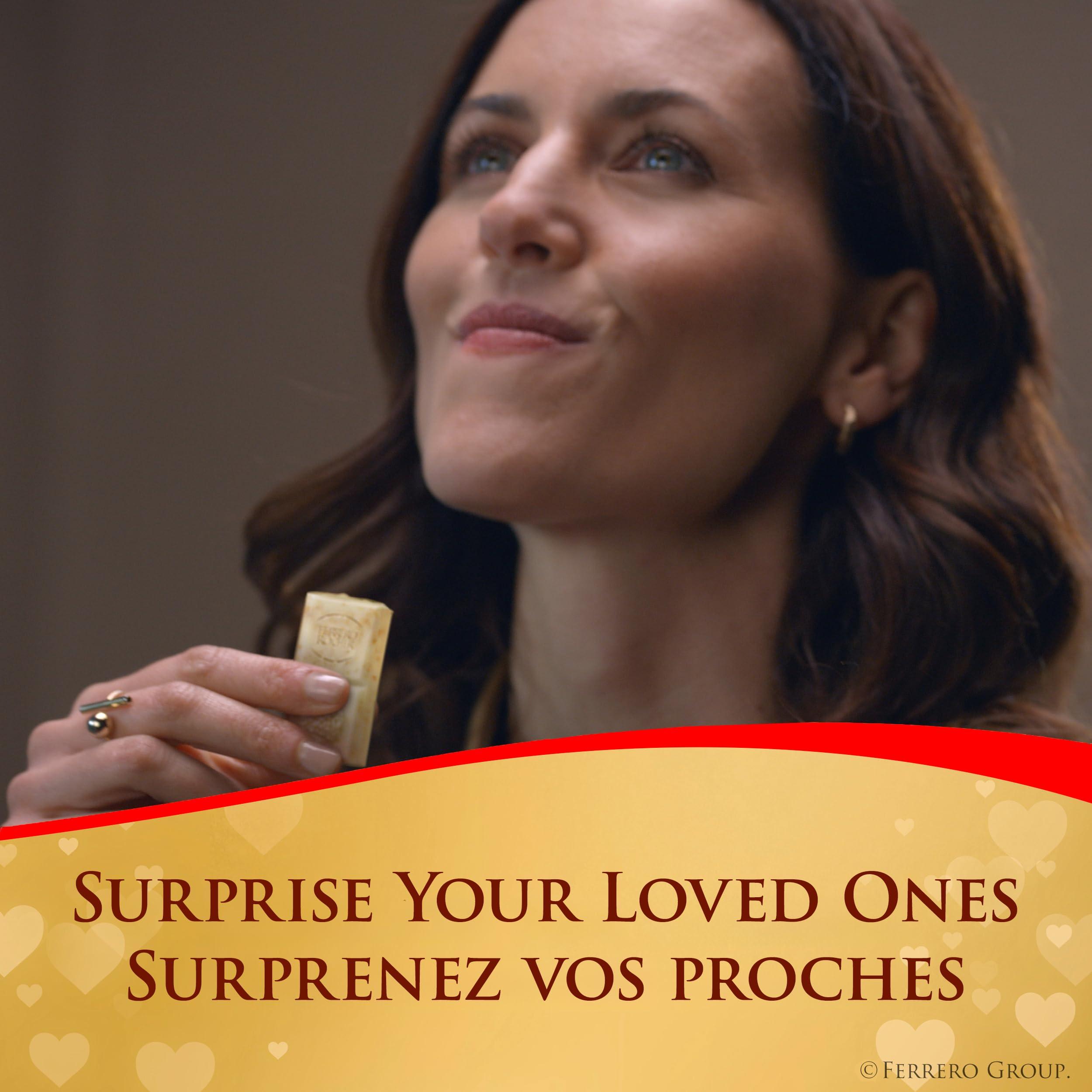 Ferrero Rocher FERRERO ROCHER Premium Chocolate Bar, Milk Chocolate and Hazelnut Bar, 8 bars, 720 g