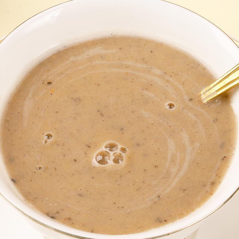 wasailuo Chinese yam and corn soup, instant black sesame paste, corn juice, walnut yam powder 400g/can, nutritional meal substitute powder, healthy snacks, corn flour (Black sesame paste,3 cans)