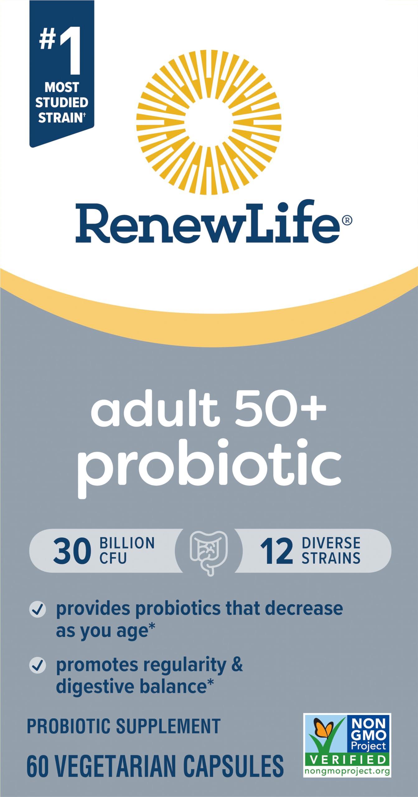 Renew Life Ultimate Flora Senior Formula 30 Billion 60 VegiCaps