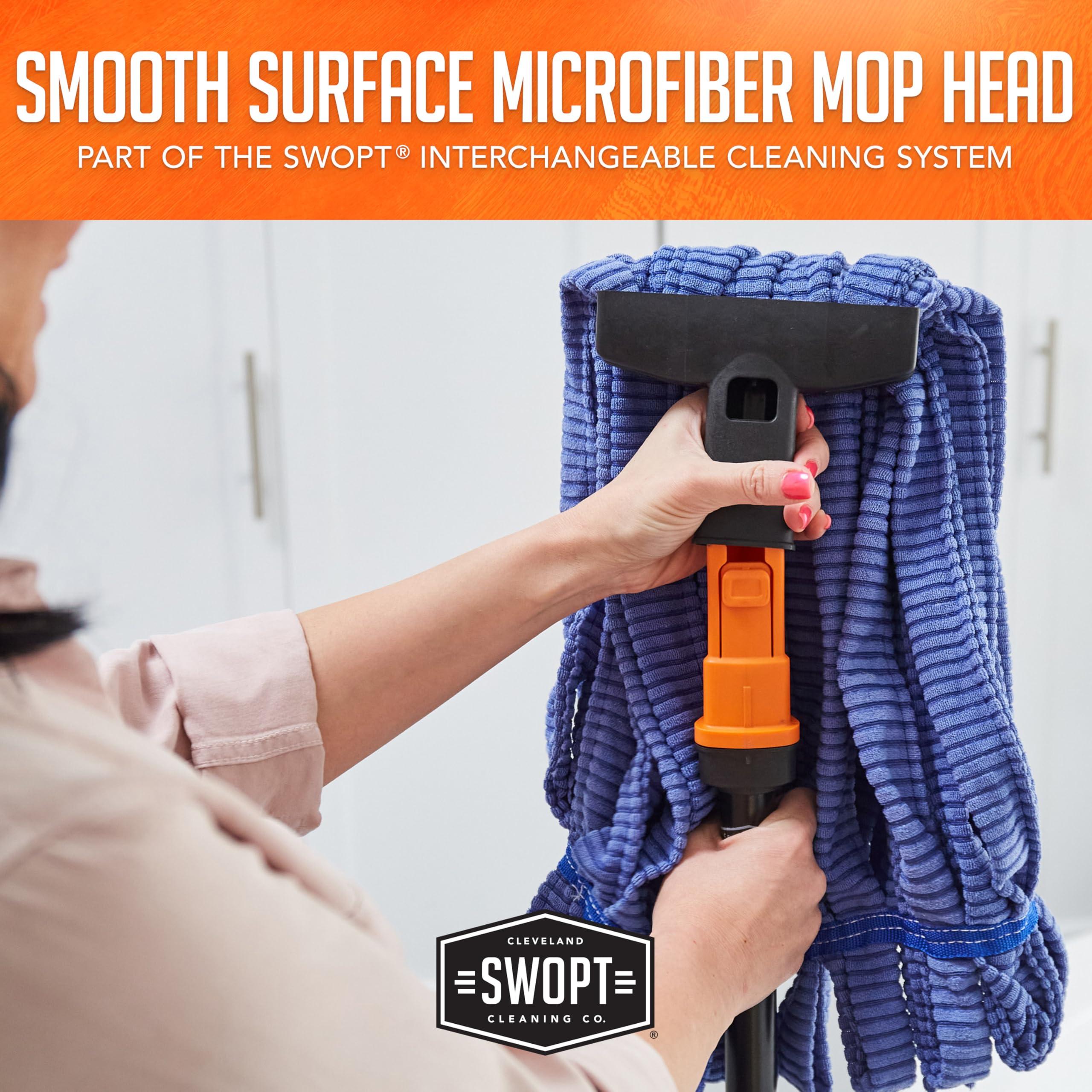SWOPT SWOPT Microfiber Mop Head Microfiber Dust Mop Head for Use on Wood, Laminate and Tile Floors, Lint Free Cleaning Head Only, Handle Sold Separately, 5111C6