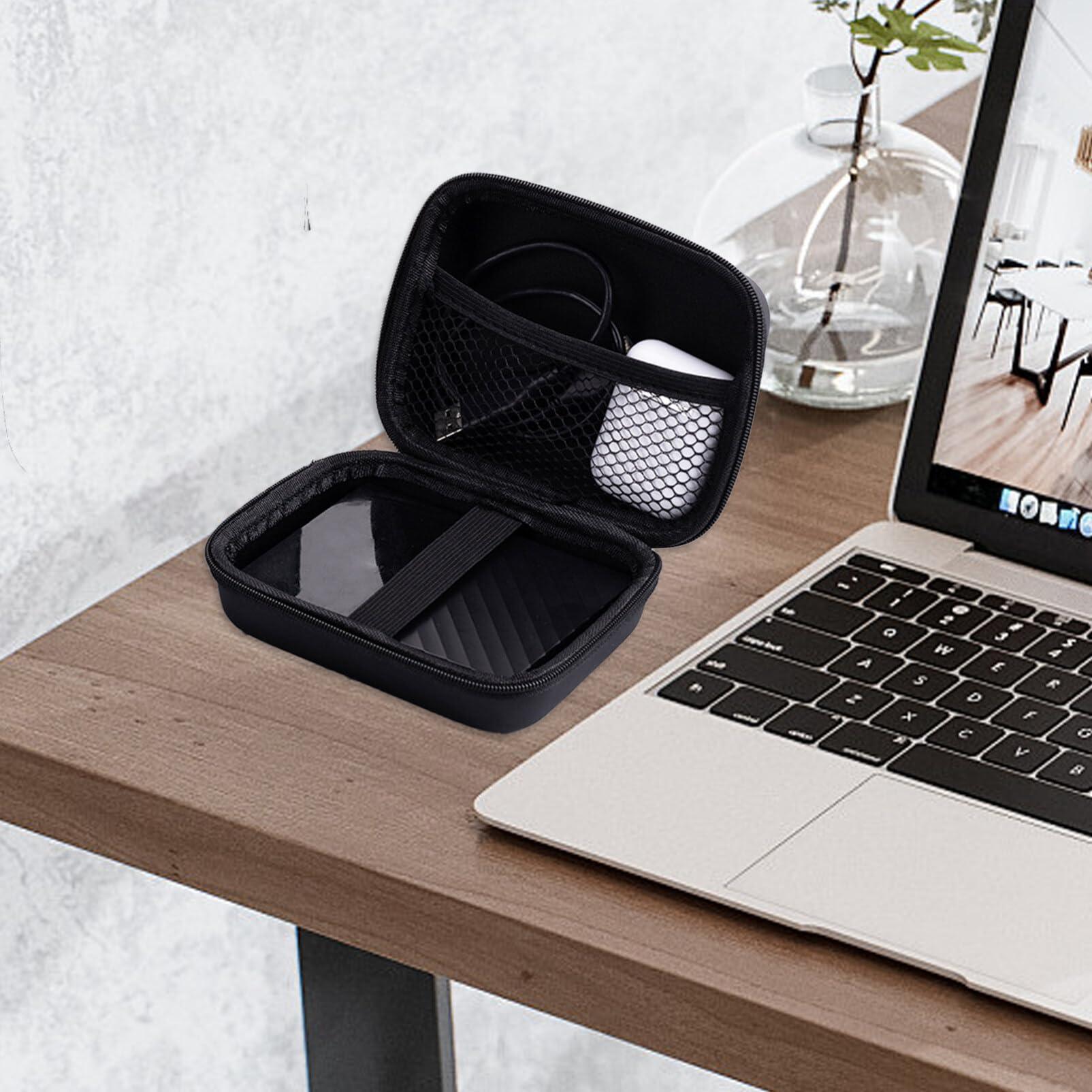 UKCOCO UKCOCO 2pcs Electronics Travel Organizer Headphone Stand Phone Charger Stand Cell Phone Stand Mini Hard Electronic Bag Mini Travel Containers Travel Cable Organizer Tampon Holder Notebook