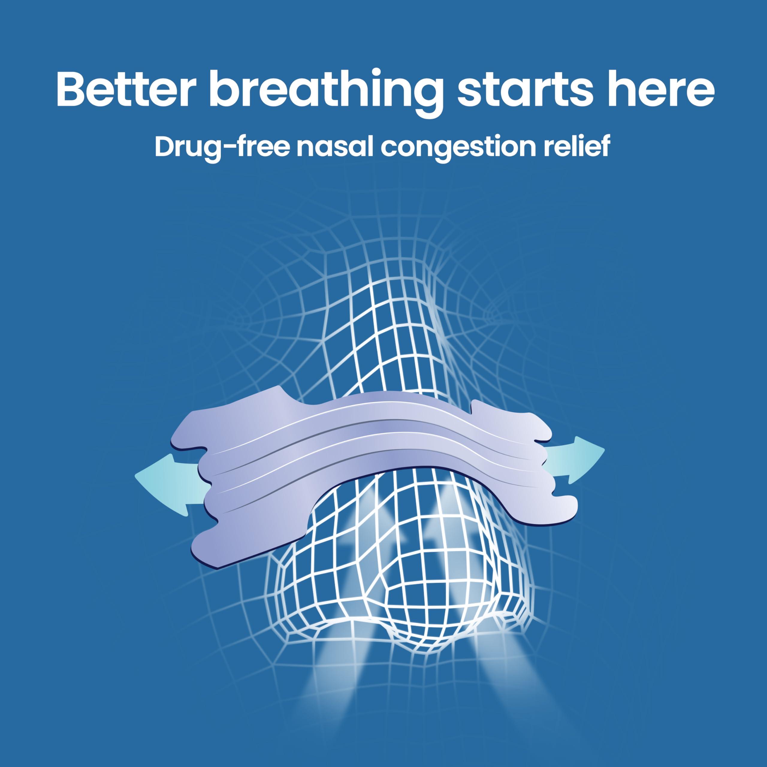 Breathe Right Breathe Right Nasal Strips Clear Large 10s, Instantly Relieves Nasal Congestion, Helps Reduce Snoring, Drug-free, Snoring Aid for Men and Women, 10 Count (Pack of 1)