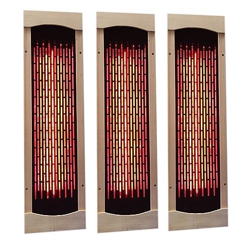 AIRYSSFU Sauna Steam Generator, Full Ceramic Infrared Sauna Heater Tube, Sauna Accessories Ceramic Sauna Heater Panel(2pcs)