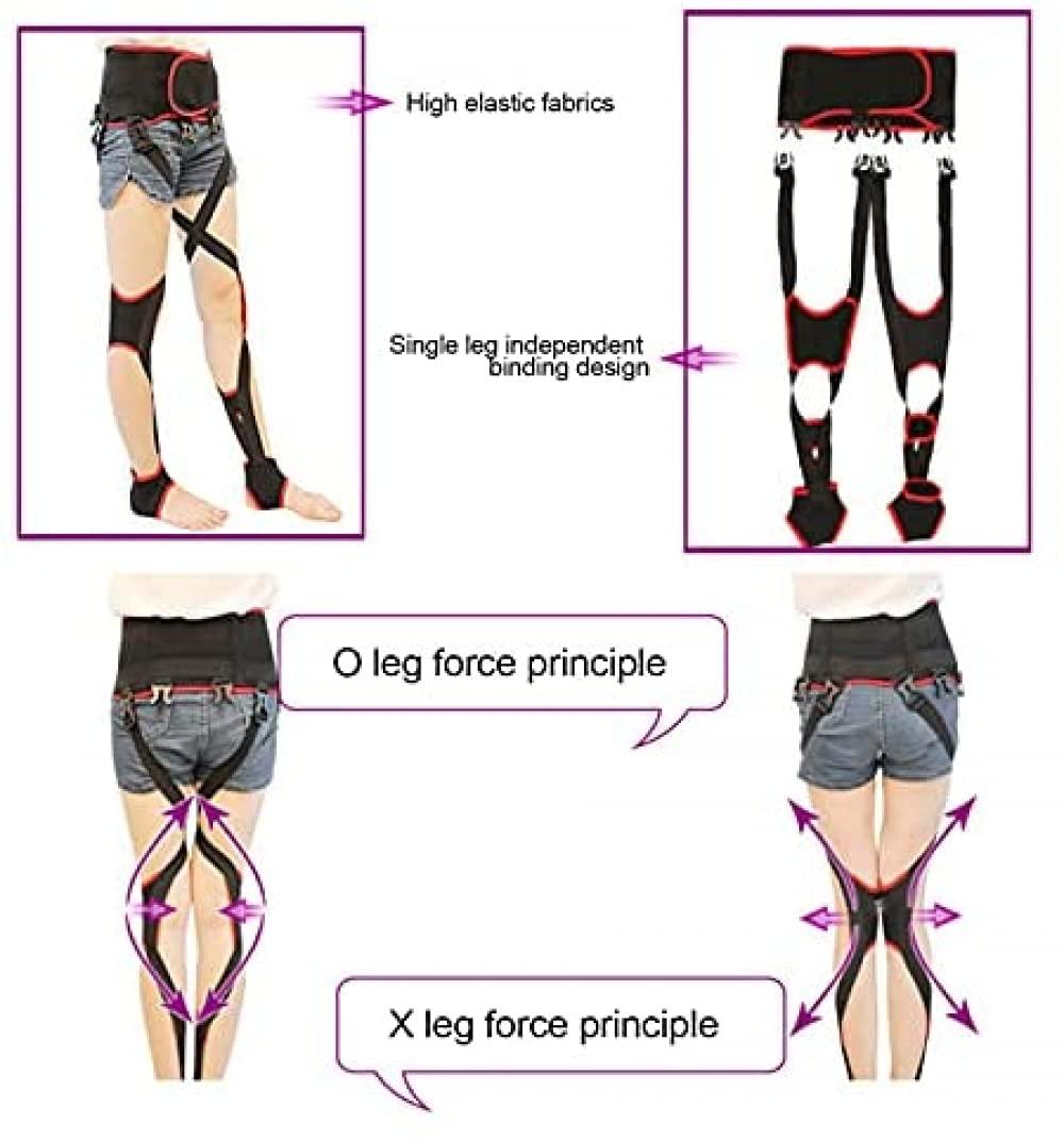 Tapef@ O/X Leg Type Correction Belt Adjustable Leg Correction Band, Correction Brace Belt Knock Knees Valgus Deformity Bow Legs Band Straighten Belt-L