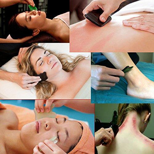 NewL NewL Facial Massage, Set of 3 Royal Jade Roller, Natural Rose Quartz Anti-aging Tools for Face Neck Eye Body With Box