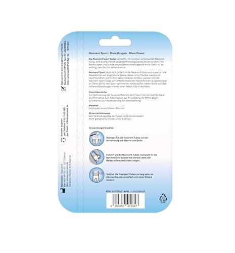 NasiVent NASIVENT Sport - Premium Nose Dilator - Improved Nose Breathing - Nose Separator - Unique Thanks to Innovative Retaining Pins - Made of Silicone - (Starter Set) Sky Blue