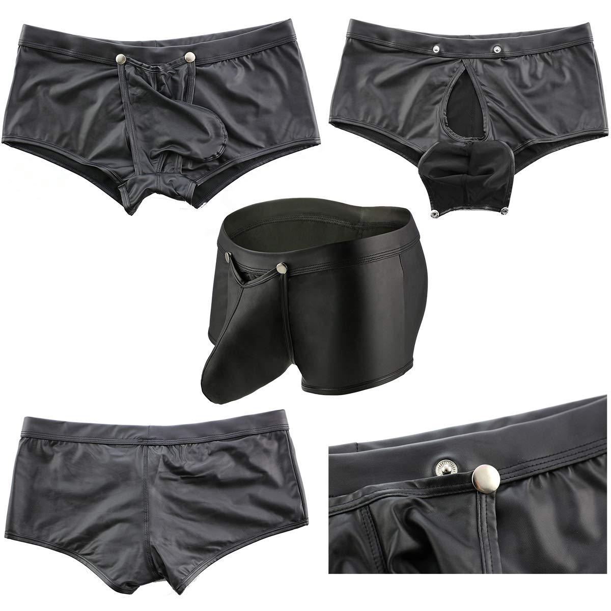 YUFEIDA YUFEIDA Men's Thong Underwear Soft Strings Briefs Sexy Low Rise Briefs Underpants Pack