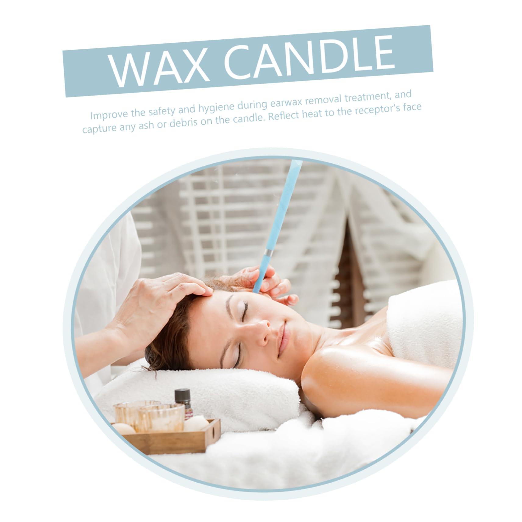 FOMIYES FOMIYES Ear Care Candle Kit with Protective Disks for Safe Ear Wax Removal Natural Beeswax Tools for Home Use Cleaning for Adults