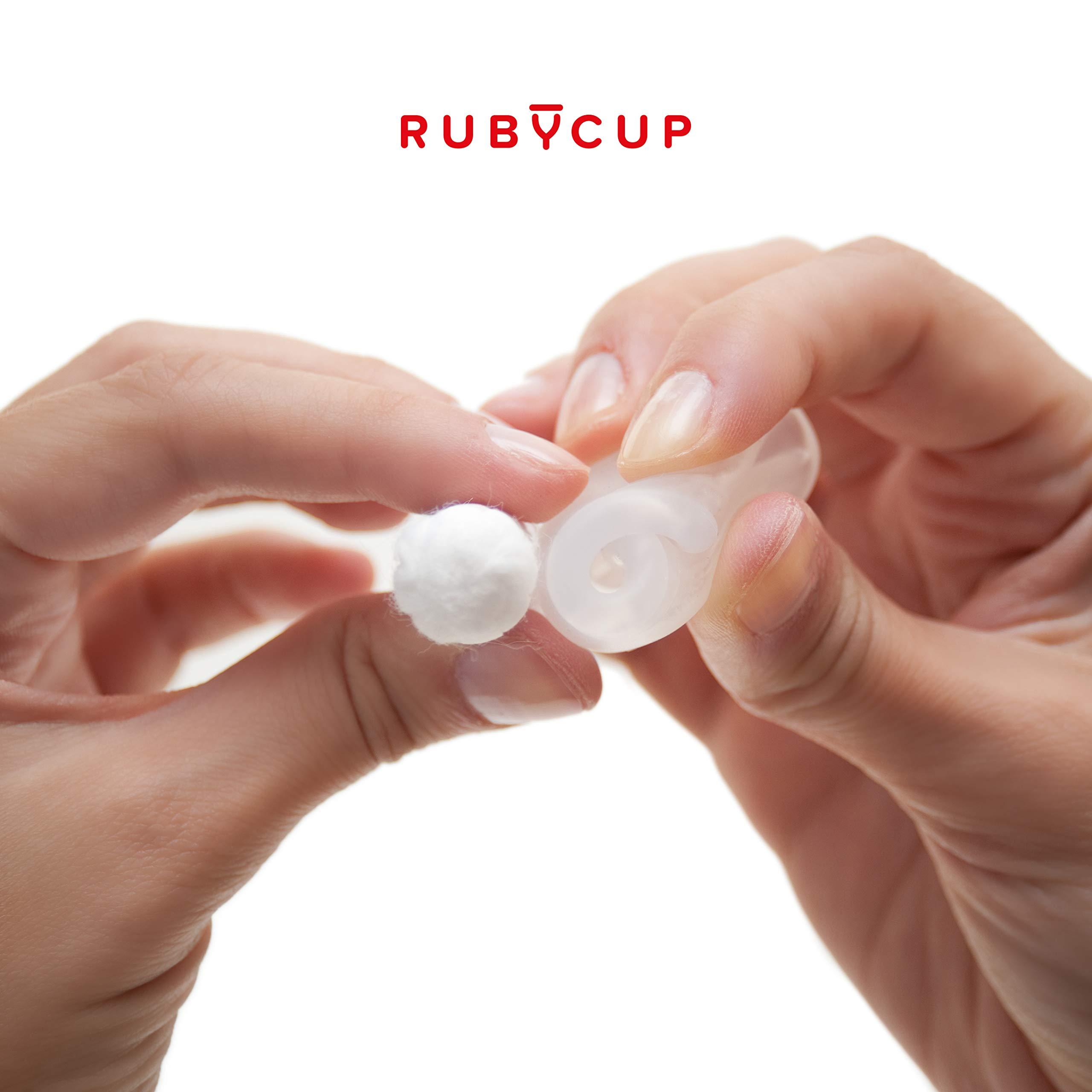 Ruby Cup Ruby Cup - Reusable Menstrual Cup - Medium (Heavy Flow) - Purple - Includes Cup Donation - Perfect for Beginners - Safe and Convenient Reliable Alternative to Tampons & Sanitary Towel