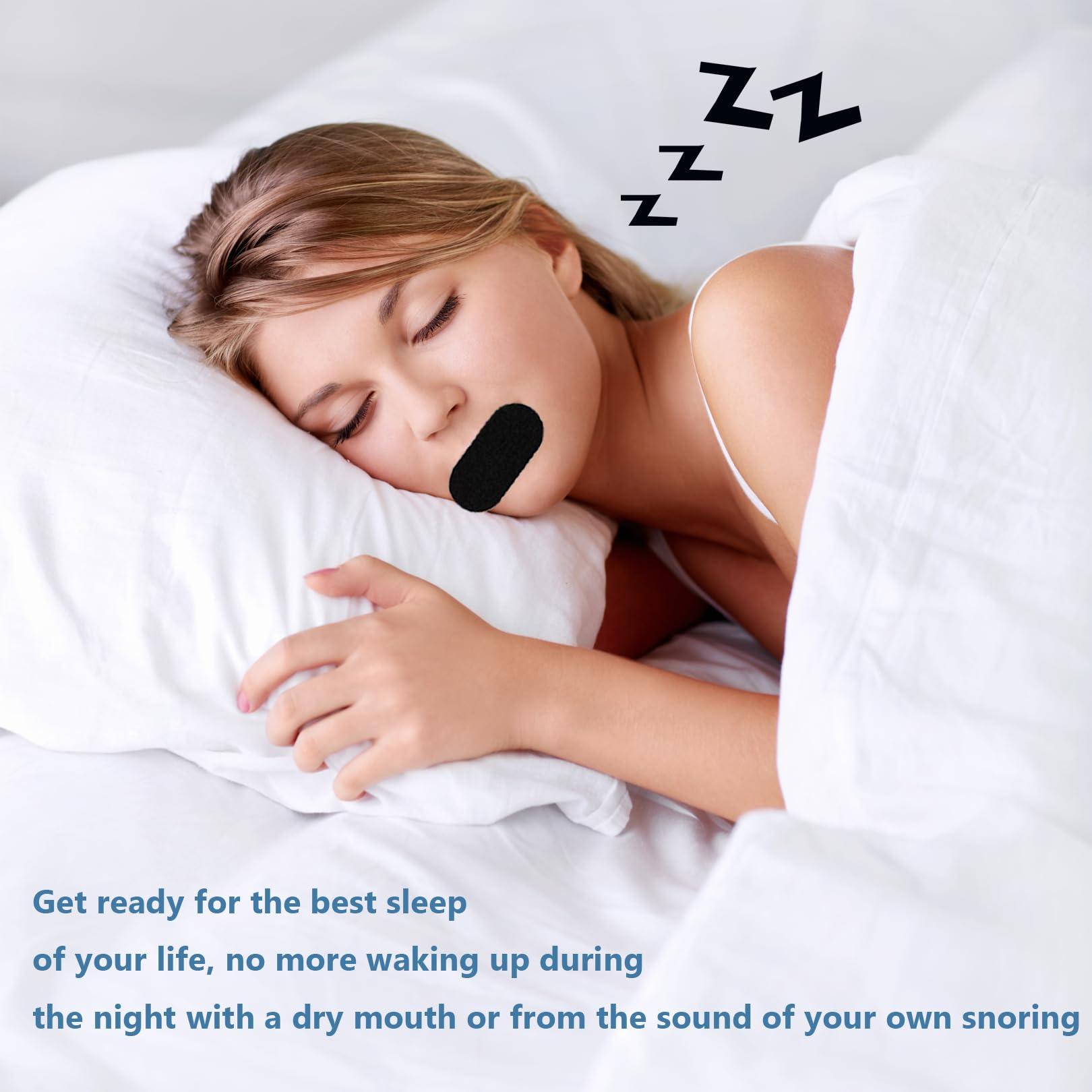 SUHAI 30 Strips Mouth Tape for Sleeping,Black Adhesive Sleep Tape Sleep Mouth Tape,Comfortable Snoring Aids for Men Sleeping Mouth Tape Breathable Mouth Tap for Snoring and Prevent Mouth Breathing