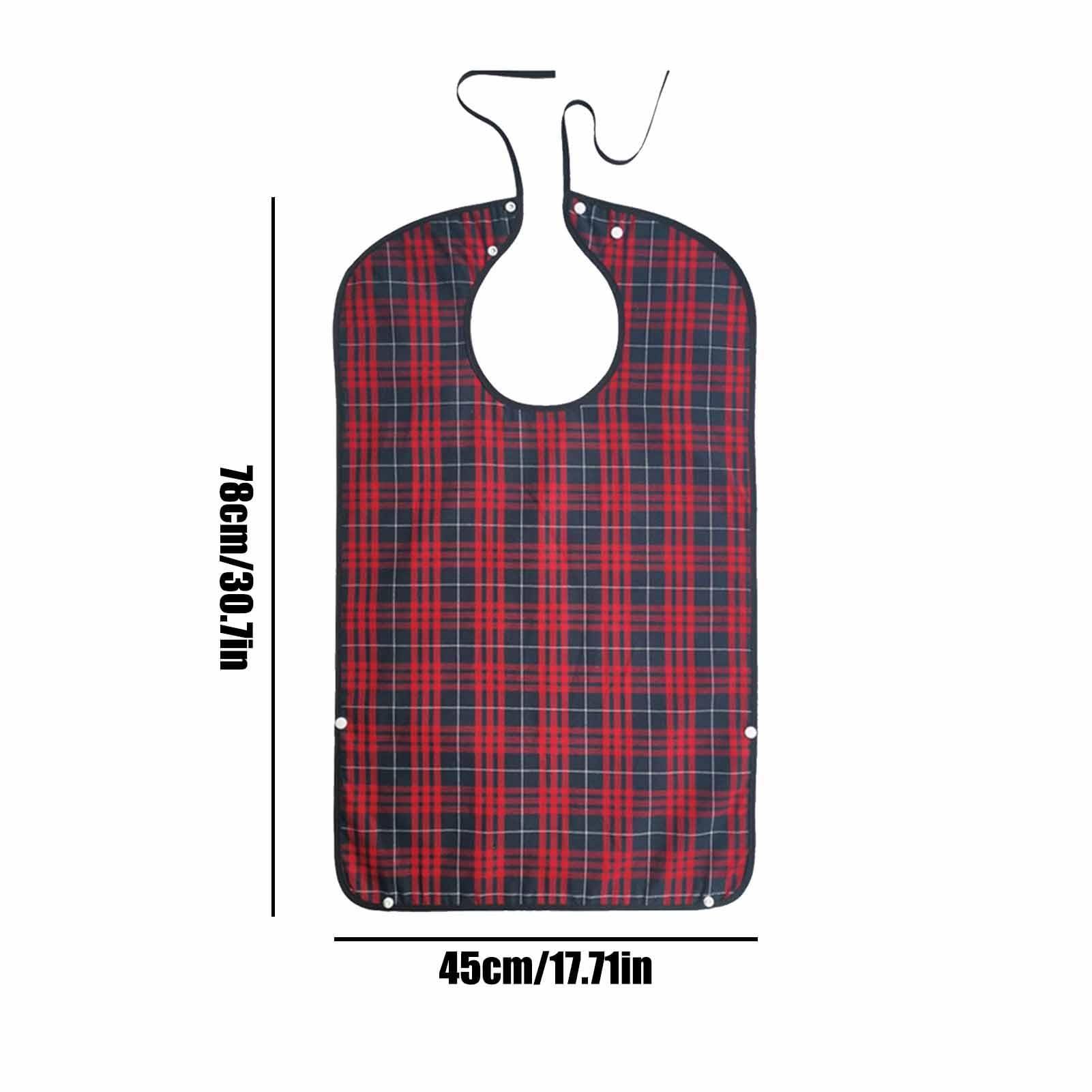 FreshCart Basics Bib For Adults For Eating,Adult Bibs with Food Catcher for Eating - Washable Eating Bib Large Feeding Adult Bibs Clothing Protectors Bibs For Seniors, Women, Men, Elderly