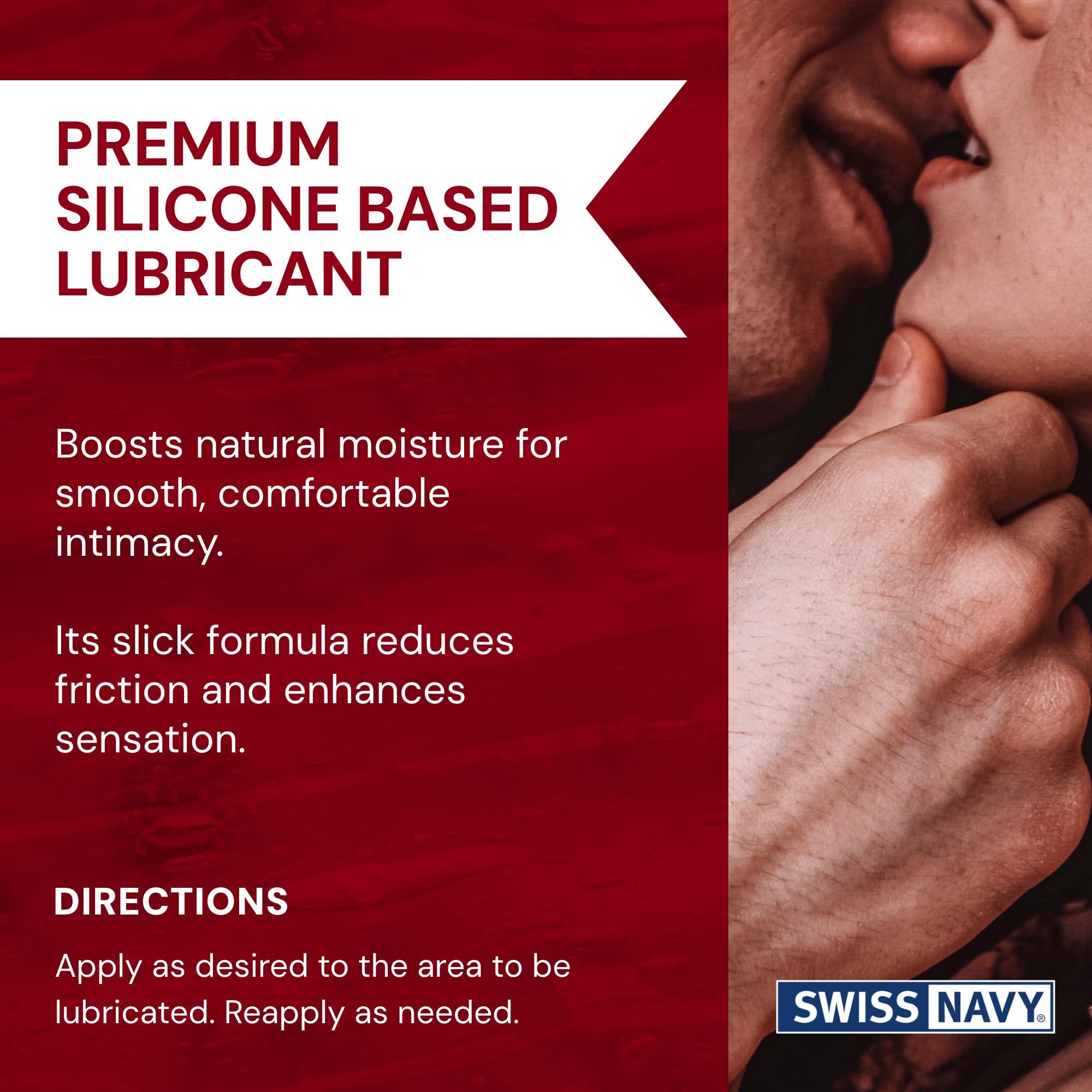 Swiss Navy SWISS NAVY - Premium Silicone-Based Lubricant - Nourishing, Lightweight & Slippery- Smooth Formula - Suitable for Any Skin Type - 946ml