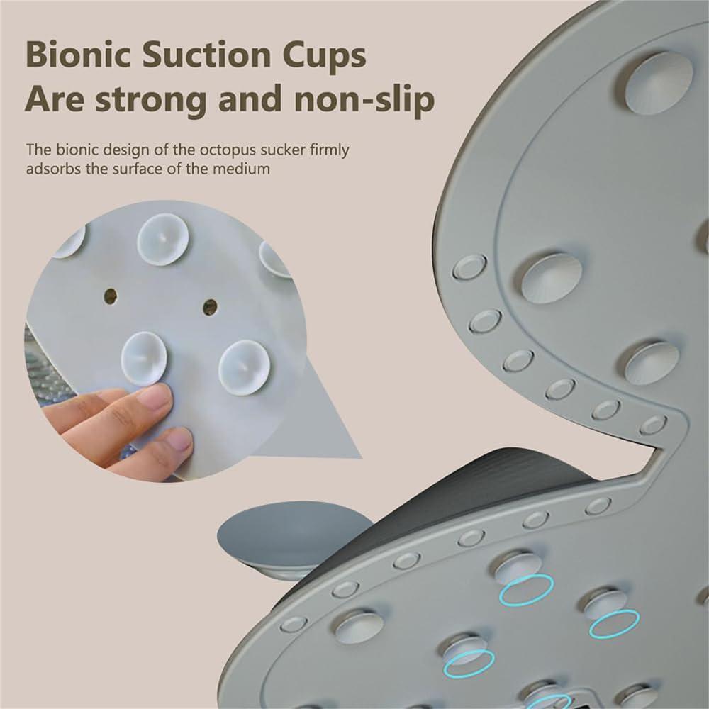 NaHibu Rabbit Foot Rubbing Artifact,Rabbit Silicone Foot Massage Mats,Silicone Rabbit Foot Rubbing Artifact, Bathroom Massage Non-Slip Carpet, Bathroom Foot Shower Mat