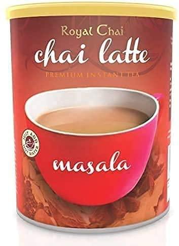Royal Chai Royal Chai Masala Sweetened Tub 400g (Pack of 6) Premium Instant Tea Masala Tea Natural Instant Masala Indian Tea