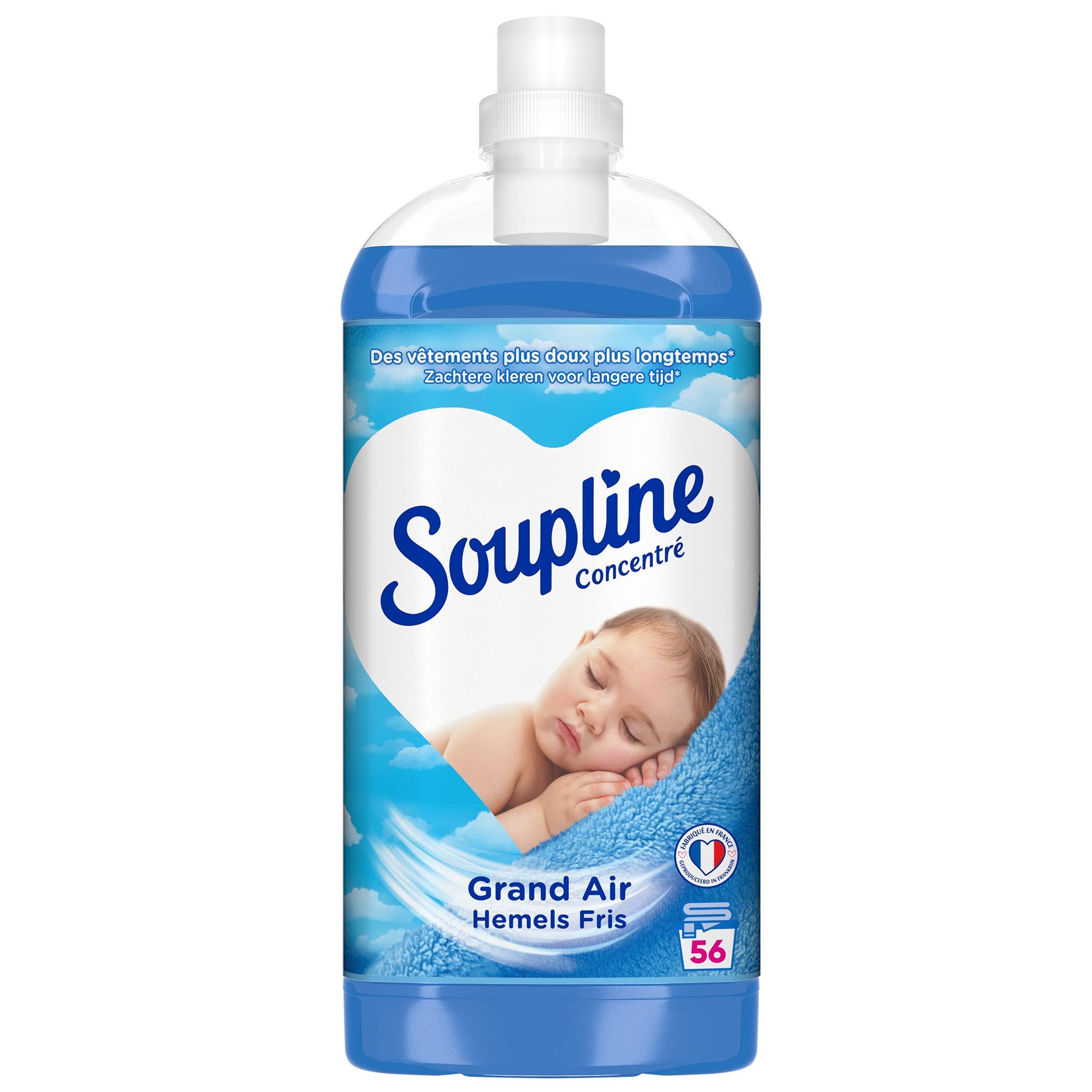 Soupline SOUPLINE - Concentrated Fabric Softener with 56 Washes, 100% Recycled Plastic Bottles 1.3 L Bottle