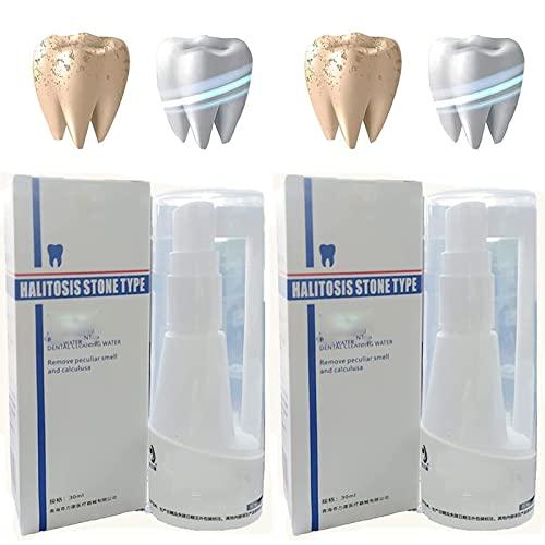 Anshka 30ml Calculusfree Dissolving Dental Spray,Dental Calculus Remover Teeth Cleaner,Mouth Refreshing Spray,Plaque Remover for Teeth Mouthwash,Intensive Stain Removal Toothpaste (2pcs)