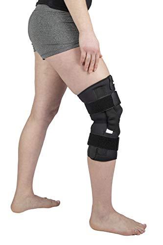 PRO 11 WELLBEING PRO 11 WELLBEING Hinged Neoprene Knee Brace with Open Patella and Dual Straps for Maximum Support Treats ACL, Arthritis, Joint Pain and Meniscus Tear (Small)