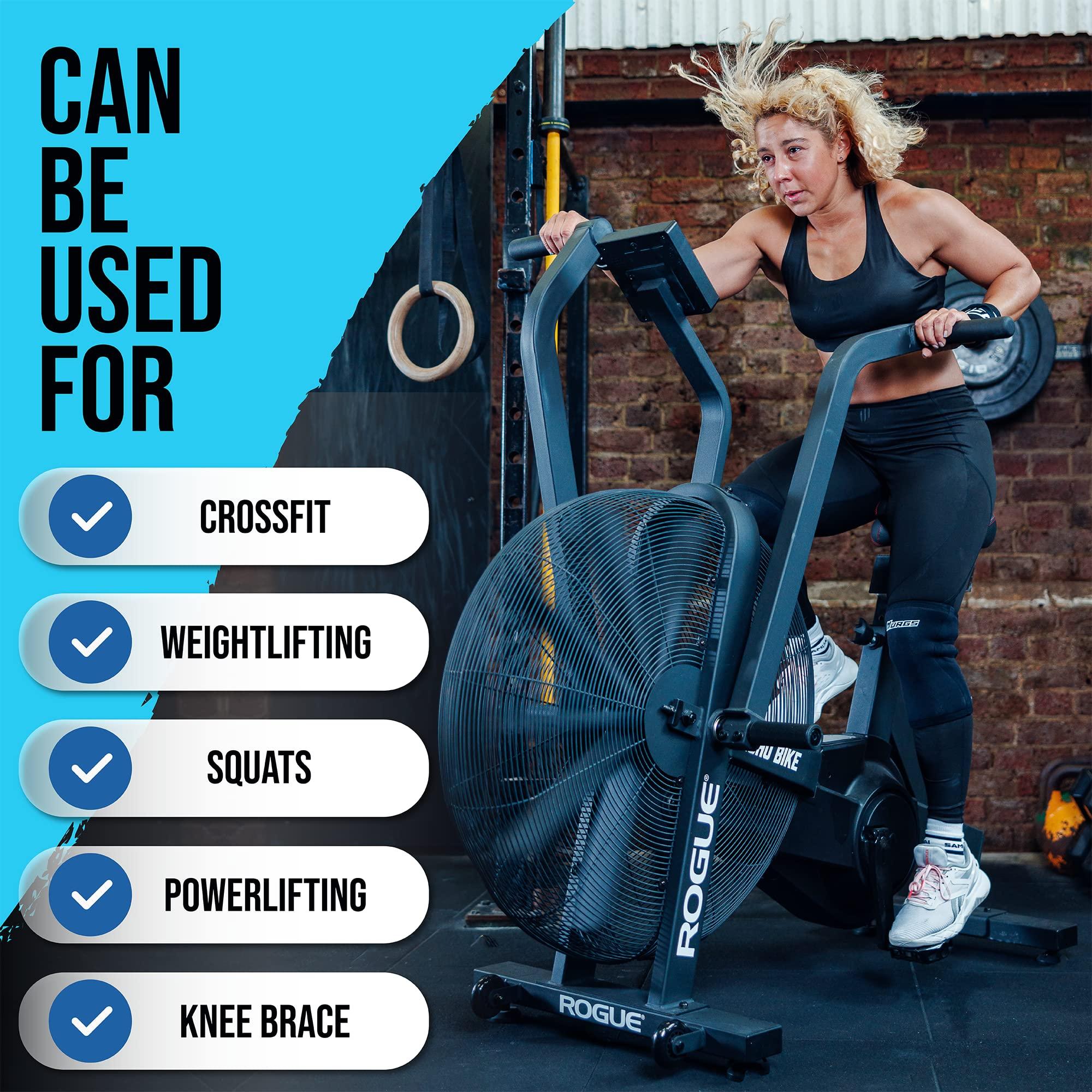 Murgs Murgs Knee Sleeves 7mm Neoprene Sleeves for Weightlifting, Running, Squats & Powerlifting | Unisex Gym Wraps for Men & Women (M)