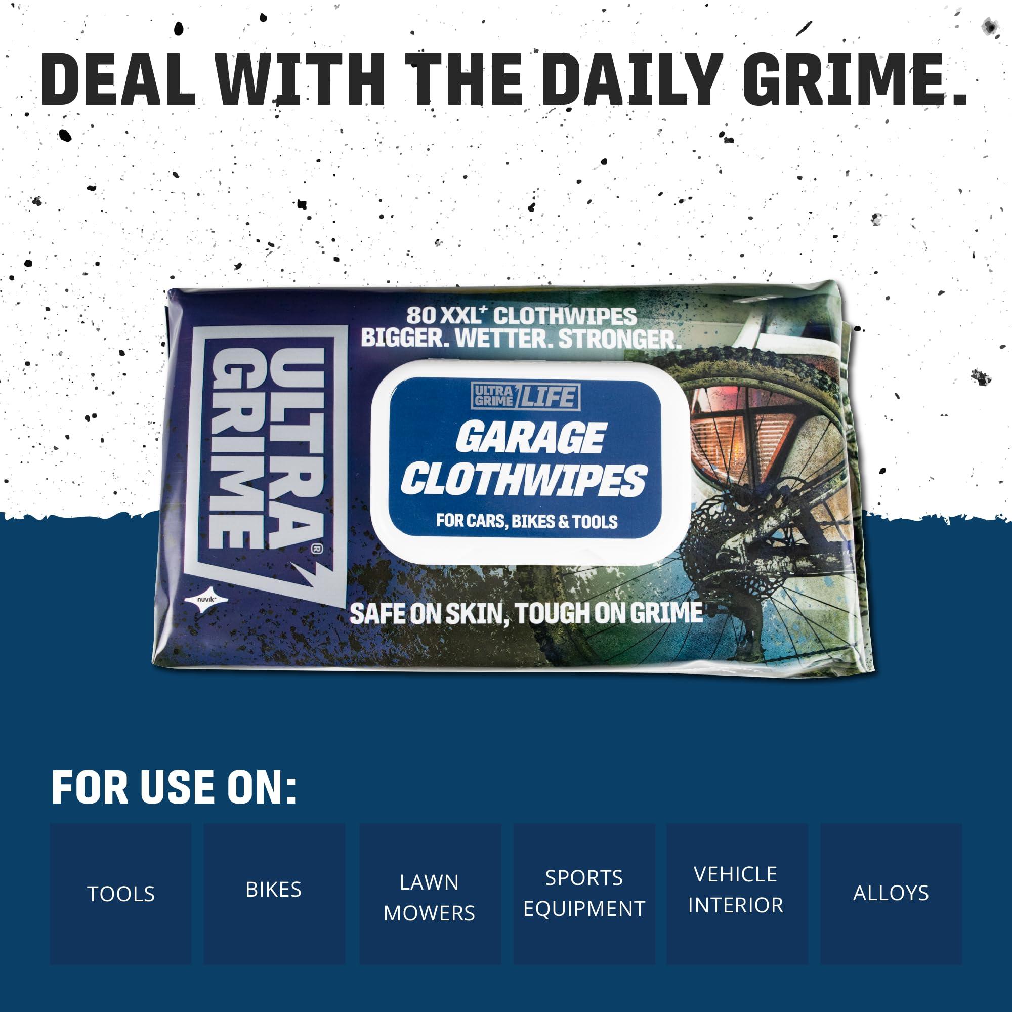 UltraGrime UltraGrime XXL Wipes - Heavy Duty 80 Thick Multi Purpose Wipes for DIY & Paint Removal