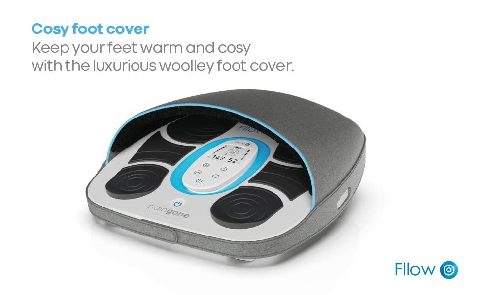 Paingone Paingone Fllow EMS - Blood Circulation Improvement - Legs & Feet - 150 Intensity Levels - Muscle Stimulator Therapy - Remote Control - Relax Muscles & Relieves Pain - Lightweight & Portable