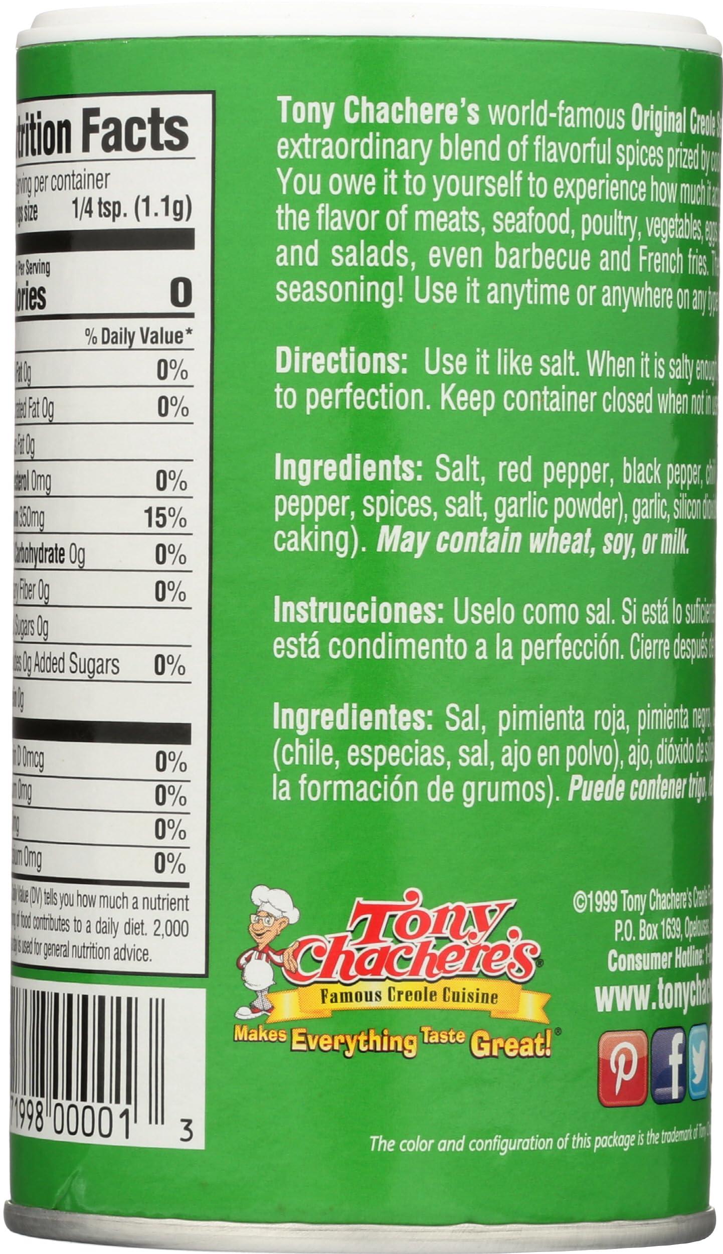 Tony Chachere's Tony Chacheres The Original Creole Seasoning 227g