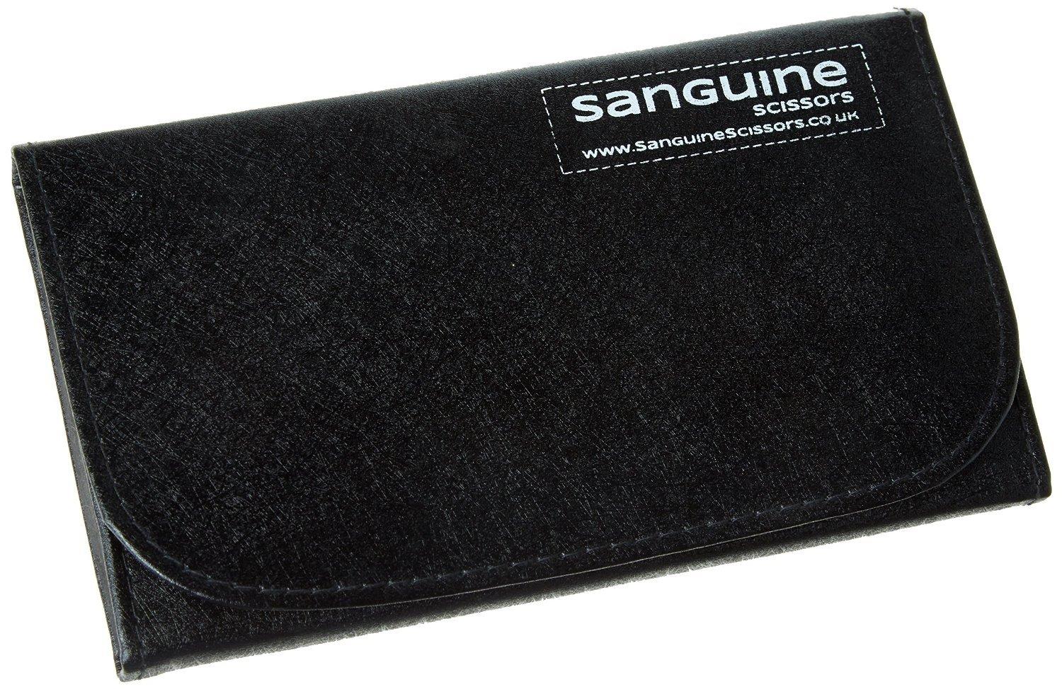 Sanguine Beard Trimming Scissors, Hair Scissors for Moustache Cutting 5 inch - Chrome