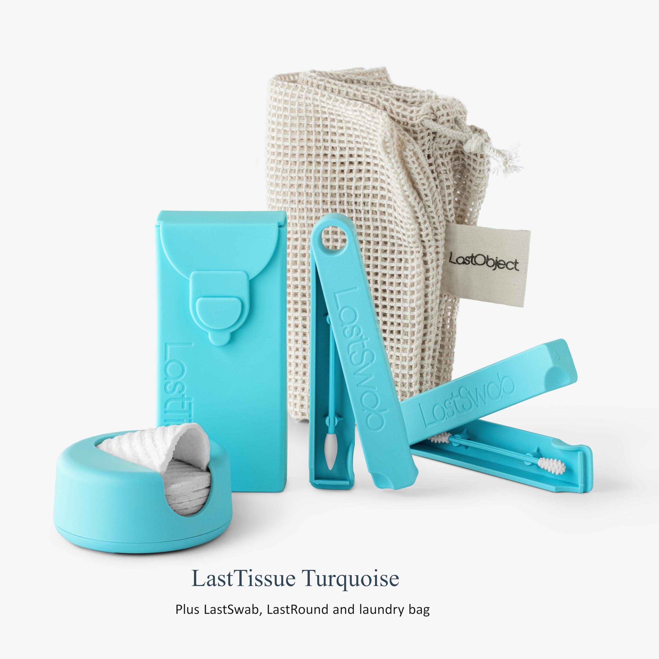 LastTissue LastTissue Reusable Cotton Tissue Pack Sustainable, Durable, Eco-Conscious, Portable & Washable Facial Tissues for Men and Women with Travel Handkerchief Storage Case