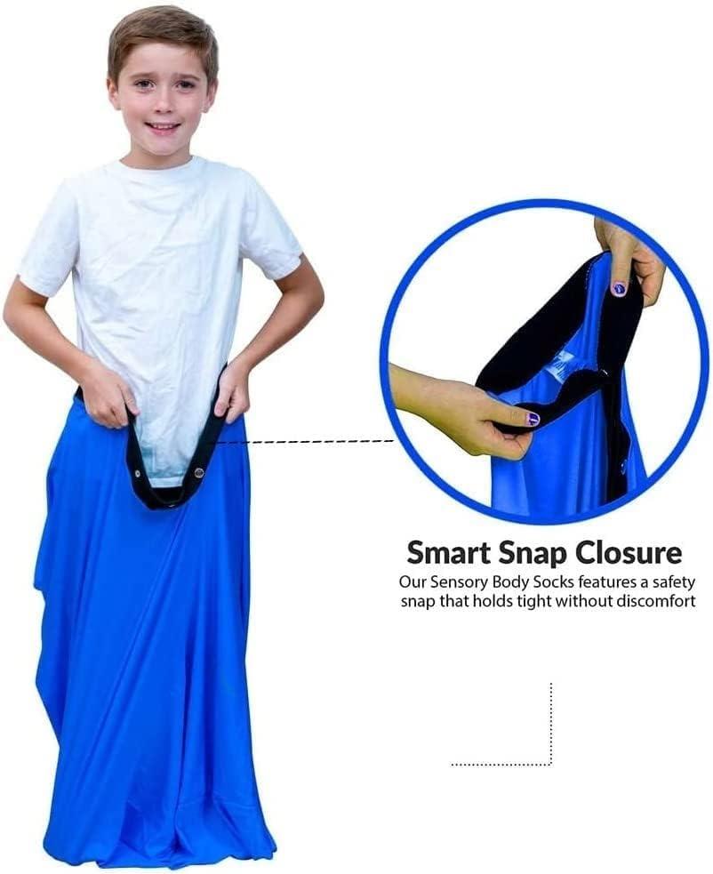 BANTASE Sensory Body Sock for Autism/ADHD Sensory Needs, Body Sock Full-Body Wrap to Relieve Stress, Self-Calming, Relaxing 3-18 Years Old(Rosa,L)