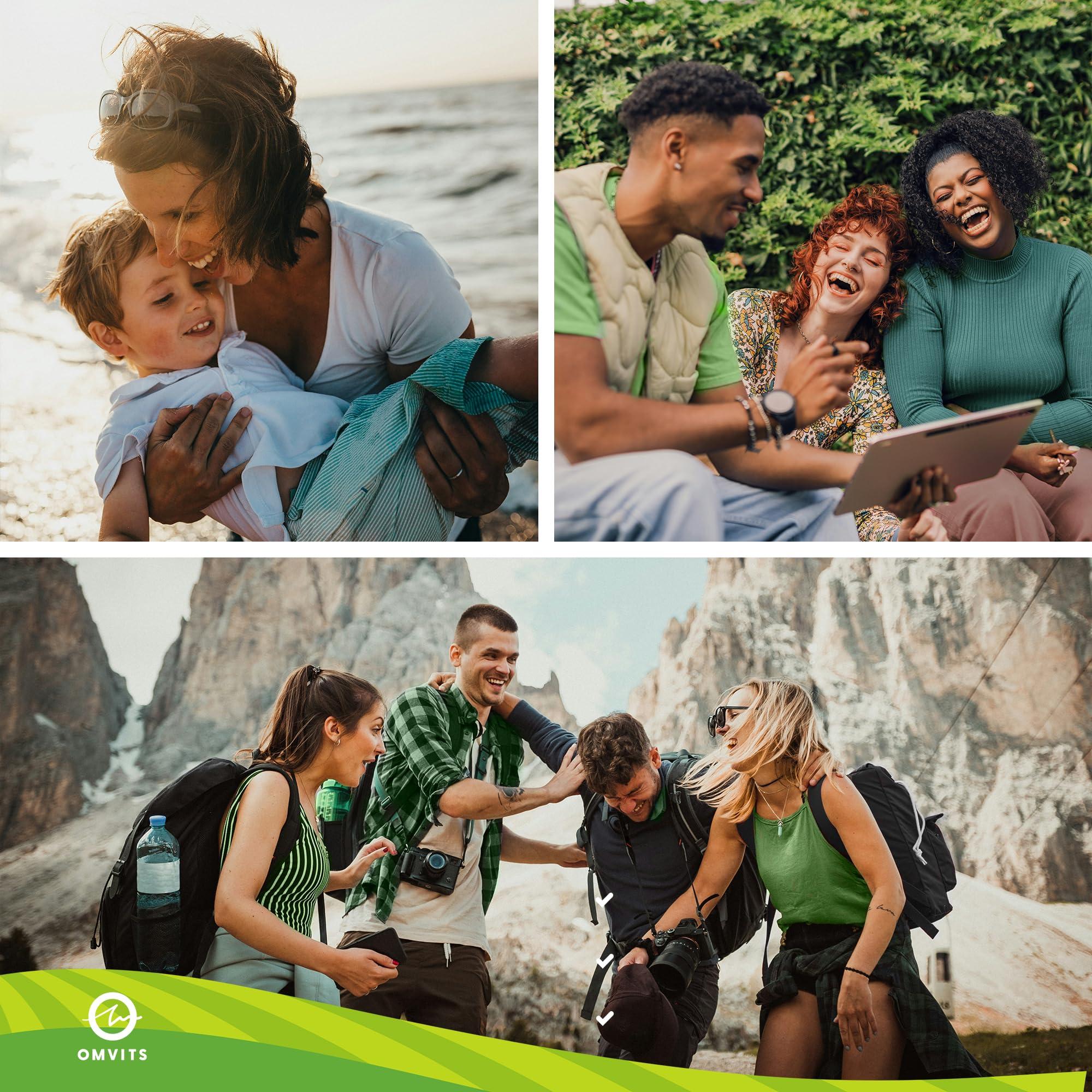 Omvits Vegan Multivitamins & Minerals - with High Strength Vitamin B12, D3, K2 & Iron - 180 Tablets in Low Waste Packaging - 6 Month Supply - Advanced Supplement for Men & Women - Palm Oil & GMO Free