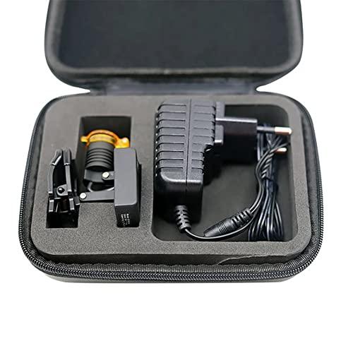 LMEIL Wireless Dental Loupes LED Headlight,3W High Brightness Dentist Binoculars Surgical Headlamp with Glasses Clip Yellow Filter Medical Illuminator