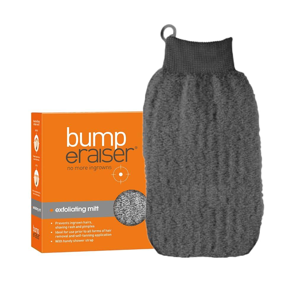 Bump eRaiser Bump Eraiser Exfoliating Mitt for use After Hair Removal To Reduce the Chances of Ingrown Hairs or before Tanning