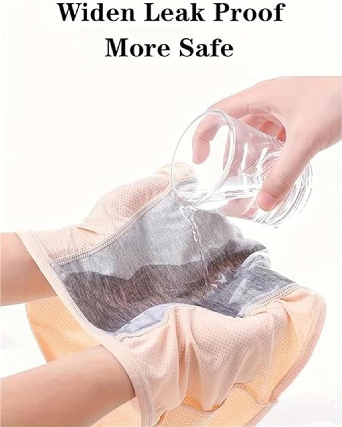 FreshCart Basics Ladydry Leak Proof Panties,Incontinence Underwear for Women Over 60,2024 Upgrade Leakproof Ladies Underwear (5PCS-B,4X-Large)